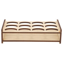 Organiseur Beige En Bois Pour Peintures Acryliques Et Pigments