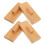 12Pcs Kids Finger Castanets Wooden Percussion Instruments with Handle 1