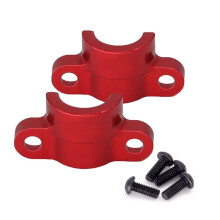 RC Car Middle Shaft Cover Drive Shaft Fixing Kit for 1/10 TT02 RC Car Upgrade Accessories Red