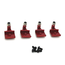RC Car Upgrade Främre Bakre Suspension Brackets Kit för WPL 1/16 C64 RC Car Upgrade Delar Röd