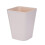 Plain Uncovered Trash Can Household Large Trash Can Paper Basket Khaki 1