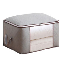 Large Capacity Clothes Storage Bag Comforter,Foldable Organization with Reinforced Handle Zippers for Storage 60X34X40cm
