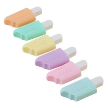 Kawaii Textmarker, Neonfarben-, 6 Helle Zeichenstifte, Cartoon-Eiscreme-Form