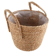 Cesto Portaoggetti nel Paglia Pavimento nel Rattan Vaso da Fiori Artigianato Decorazione Moderna Casa Soggiorno Camera da Letto Negozio Cesto di Fiori