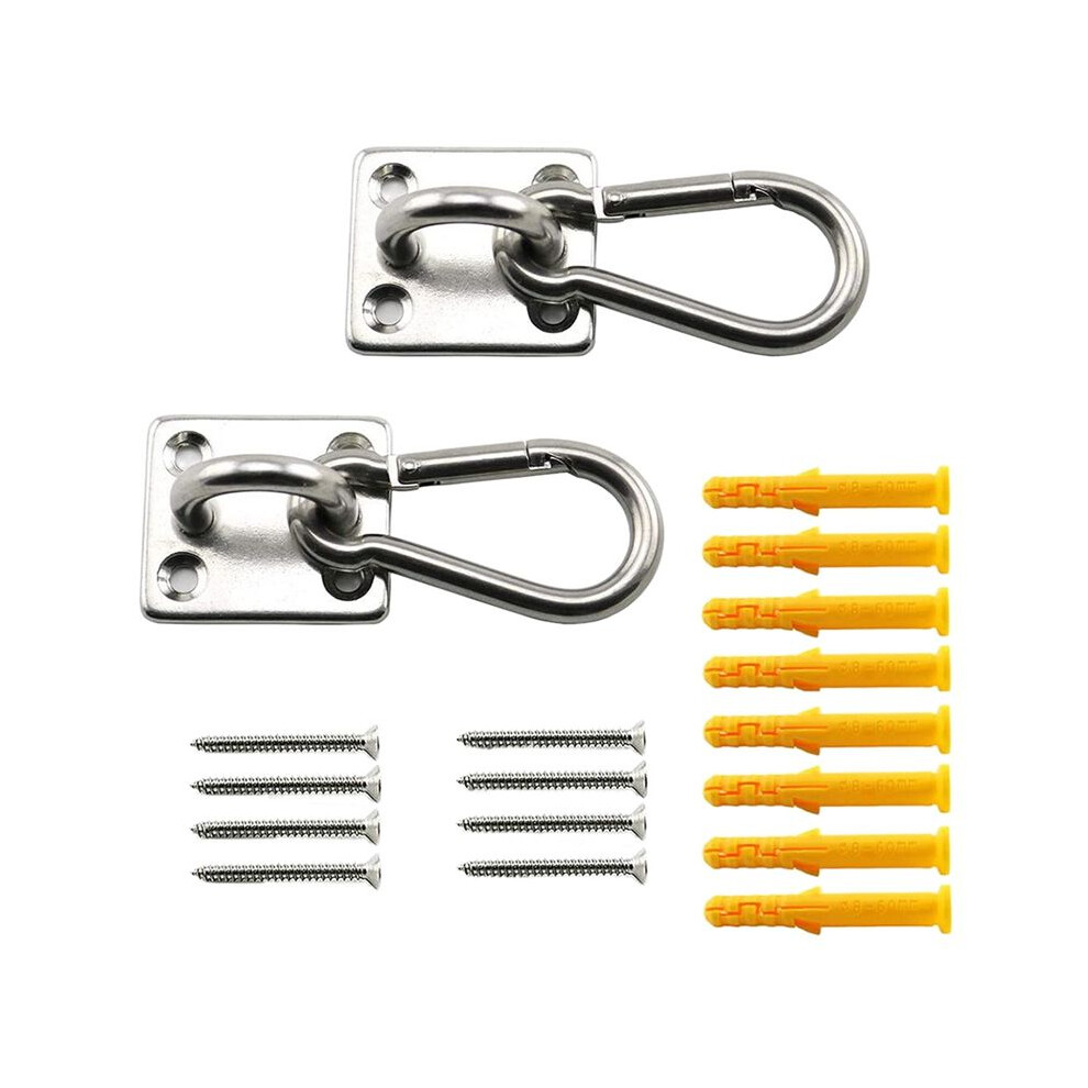 2 Set M6 Ceiling Wall Mount Hanging Hardware Fitting Set U-Shaped Hooks For Yoga Hammock Swings Marine Yacht Accessories 6132829089493
