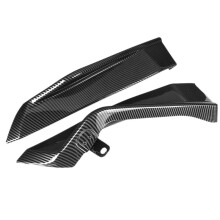 1 Pair of Carbon Fiber Car Rear Spoilers Rear Corner Protectors for   13-18 Decorative Modification Parts