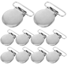 40Pièces Clips Métiers Bébé Métal Argenté Fixation