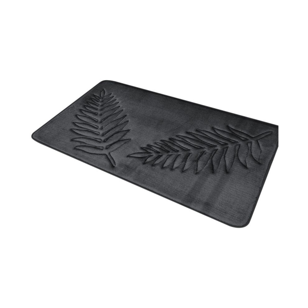 Memory Foam Bath Rugs Leaf Bath Mat Non-Slip Strong Water Absorbent Microfiber Bath Mat Rug Water Absorbent Bath Rugs E