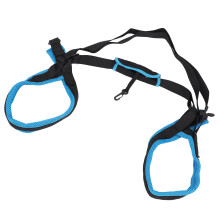 tutore per ginocchio per cane, supporto per arto infortunato o fratturato, regolabile in poliestere, blu, misura M