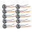 10Pcs 1157 BAY15D Lamp Holder Bulbs Adapter Base Socket Connector Plastic for Turn Signal Headlight Light 2