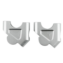 1 Paire de Pinces de Rehaussement de Guidon de Moto pour R1200GS ADV 2013-2022, Accessoires de Rehaussement de Guidon Argentés