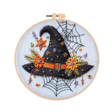 Non-Finished Halloween Series, -Stitch Bag, Embroidery Bag for Beginners, DIY Decoration Home Room. A