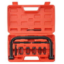 Valve Spring Removal Tool Valve Spring Removal Tool C Clamp Service Kit for ATV, Car, Motorcycle, Small Engine Red