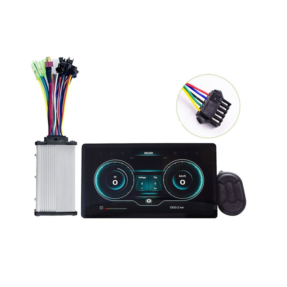 H8 Electric Bicycle Lcd Display+Controller Screen Projection Navigation Digital Stopwatch Speedometer Ebike Meter C 6031369105505