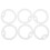 12Pièces Protège Médaille Silicone Réduit Bruit 1