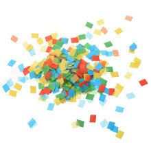5Pak Lichtgewicht Rectangle Papier Confetti Voor Multicolor Decoraties