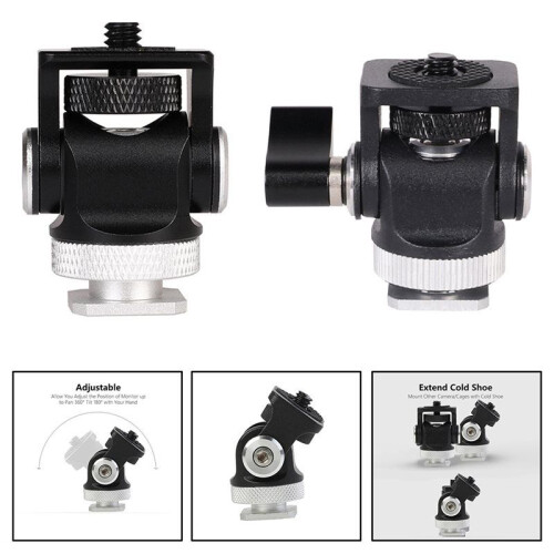 Flash Camera Accessories Portable Hot Shoe Mount Tools    Adapter Angle Adjustable Photography DSLR Style A 2