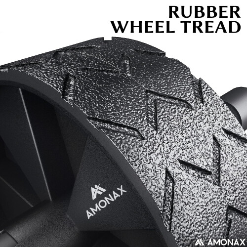 Amonax Convertible Ab Wheel Roller with Large Knee Mat for Core Abs Rollout Exer 1