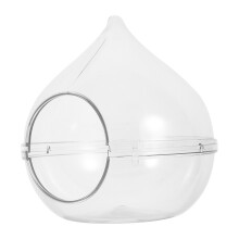 2Pcs Clear Pet Bath Basin Acrylic Hamster Shower Room Sand Bath