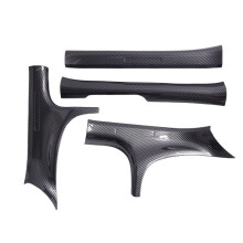 4 Pièces Protections de Seuil de Porte Intérieure Seuil de Porte Garde D'Entrée Décor Couleur Fibre de Carbone pour Joint / ATTO 4