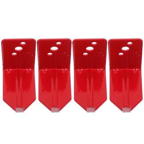 3Ensembles Support Extincteur L Rouge Métal Murale Accessoires Durable