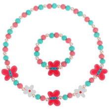 2Stk Armband Halskette Set Kinder Cartoon Tier Schmuck
