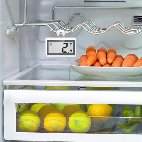 Refrigerator Thermometer, Digital Fridge Thermometer with LCD Display, Freezer Temperature Gauge with / ,3 Pack 2
