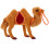 3Pièces Figurines Animaux Chameau Marron Décoratives Intérieur 1
