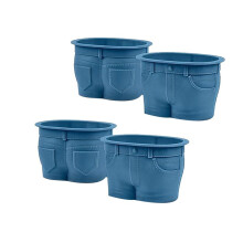 Jeans Style Silicone Cupcake, Silicone Muffin Liners, Silicone Baking Cups, Silicone Muffin Cups, Jeans Style 4PCS