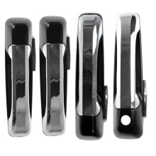 Car Front & Rear Exterior Door Handle Set with Driver Side Hole for Ram 1GH291XRAJ,1GH271XRAG,1GH261XRAG