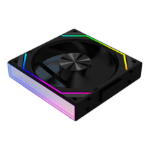 V2RS Case Fan Magic Block Emenda Livre 120mm PC Computador 12V Chassis Fan Lian 3PIN 5V ARGB Divine Light Li Preto,A