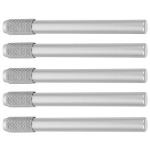25Pièces Porte-Crayon Métallique Argenté Extenseur Pour Crayons D'art