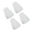 4Pièces Housses Poussière Silicone Blanches Pour Perceuses Durables 1