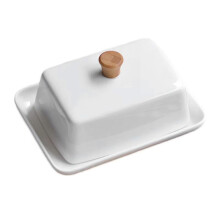 Beurrier en Céramique avec Couvercle Hermétique pour L'Organisation de la Cuisine, Idéal pour un Café, un Réfrigérateur, une Pâtisserie et une