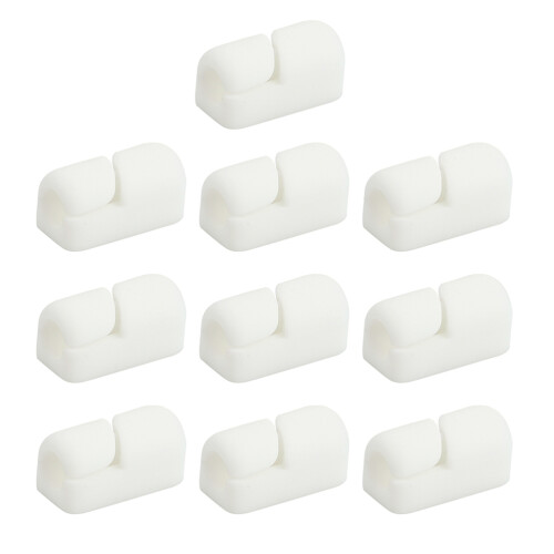 20Pièces Support Silicone Organisateur De Câbles Pour Bureau