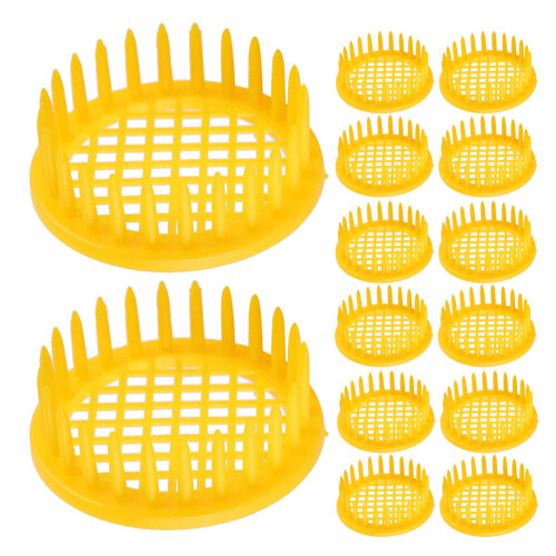 90Pcs Plastic Queen Cage Yellow Bee Container for Efficient Beekeeping
