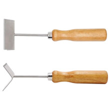 Pala per Apicoltura, Escludi Api Regine In Acciaio Inox, Pala per La Pulizia del Telaio 'Arnia con Manico In Legno, Forniture per Apicoltori