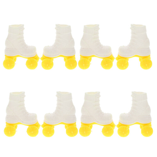 16Paren Mini Plastic Schaats Voor 1:6 Winter Decoratie