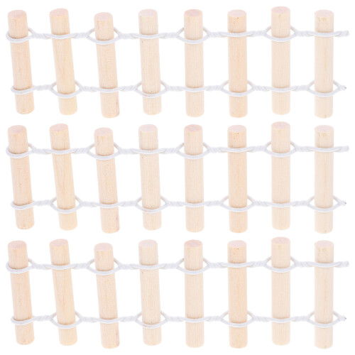 40Pièces Mini En Bois Khaki Pour Paysage Et Décor