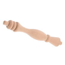 5Pcs Unpainted Wood Stair Spindles Durable Beige for Cabinet Railings