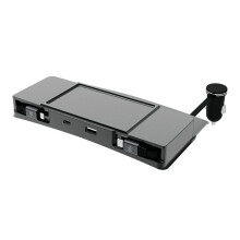 USB Hub for Model Y 2020-2024 Model 3 2020-2023 Center Console Fast Charger Docking Station with Retractable Cable