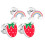 10Paires Petites Boucles Studs Multicolores En Pour Décoration 1