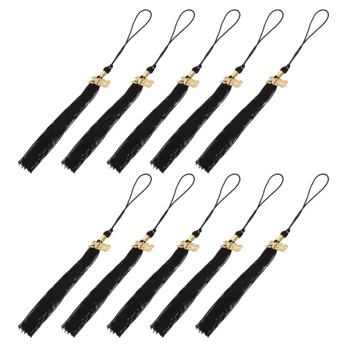 20Pièces Pompons Chapeaux Graduation Noir Design Et Durable