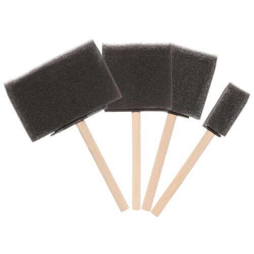 20Pièces Éponges Peinture Avec Manche Pour