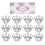 7Pièces Broches Tiara Argentées Pour , Cadeaux Et Occasions 1
