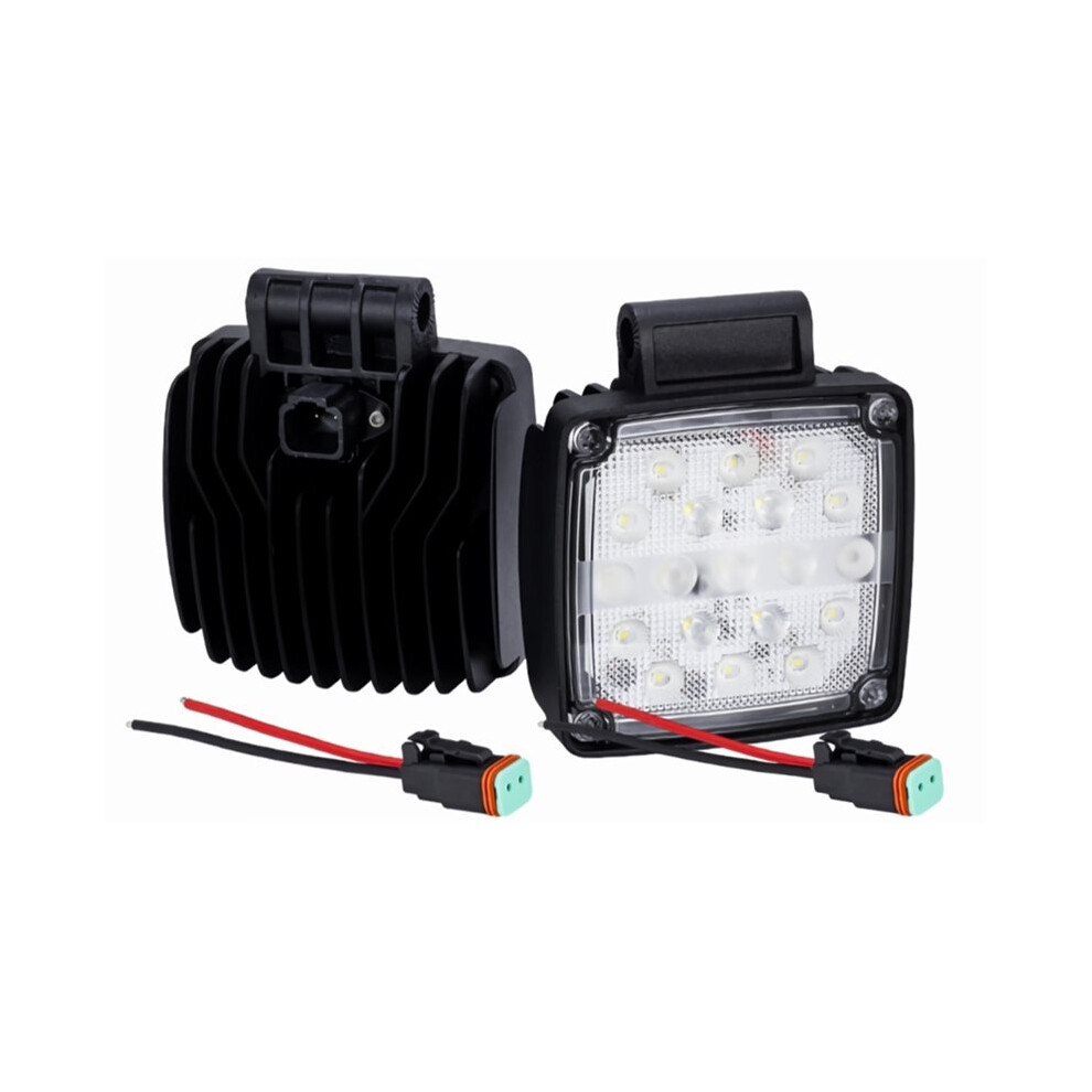 2Pcs 19 Led Excavator Work 57W 6500K Flood For Loader Tractor Forklift With Ip65 Rating Light 4713474290094