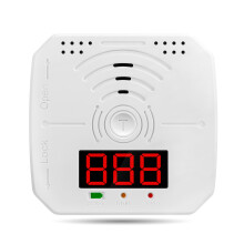 Detector de monóxido de carbono, 60x64x28mm ABS, 3xAAA
