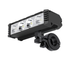 4 LED Bicycle Headlight Digital Display Bike  Lamp Type-C Charging Front Light for Outdoor Night Cycling Safety