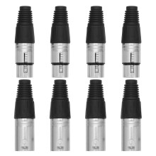 4Sets Reliable Xlr Solder Connectors Assorted Color for Studio & Stage