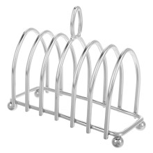 4Pcs Metal Toast Holder Silver Bread Rack for Breakfast Tabletop Use
